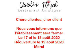 Jardin Royal Accueil Niort Menu Prix Avis Sur Le Restaurant Facebook