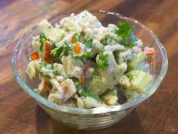 Filling, comforting, and really easy to make! Imitation Crab Salad Recipe How To Make It Just Like The Deli