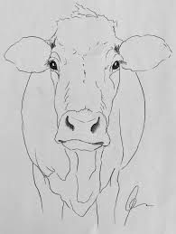 Pin By Olena Verg On Painting Instructions Cow Art Art Drawings Animal Art