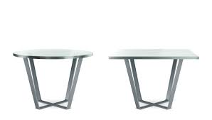 Try a claycomb cross legs coffee table! Free Vector Modern Tables With Round And Square Glass Top Realistic Set Of Cocktail Coffee Or Dining Table With Metal Cross Legs And Clear Plexiglass Top Isolated On White Background