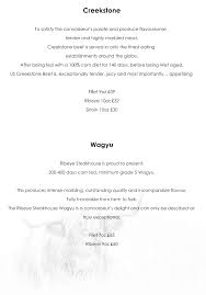 Add soup or salad to any entree 2.29. Ribeye Steakhouse Manchester Review Inc Menu Halal Food Gastronomy