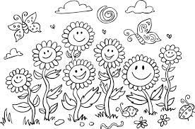 Use one of the bowls to mix 1/2 cup of glue and 1/2 cup water. Vector Black And White Cartoon Sunflowers Illustration Suitable For Greeting Cards Colouring Activity And Wall Murals Stock Illustration Illustration Of Drawn Coloring 173496970