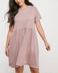 Mauve Babydoll Dress Cute Comfortable Outfit Ideas Casual Summer Dress 2018 Trends Fashion Style Outfi Fashion Minimal Fashion Comfortable Outfits