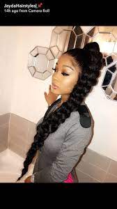 Jaydahairstyles High Ponytail Hairstyles Natural Hair Styles Weave Hairstyles Braided