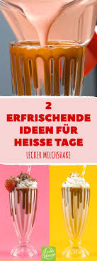 2 Ideen Fur Einen Milchshake Erdbeeren Banane Und Eis In 2020 Milchshake Banane Erdbeeren
