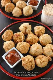 Bakso Goreng Ayam Fried Chicken Meatballs Daily Cooking Quest Food Food Processor Recipes Fried Chicken