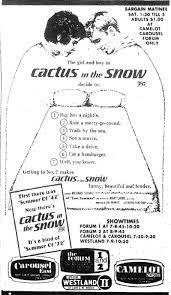 Martin zweiback starring richard thomas, mary layne, lucille benson, oscar beregi jr., jan burrell and ruby dake, â«cactus in the snowâ» is a comedy/drama film directed and written. Michael S Mixed Media Playroom Cactus In The Snow