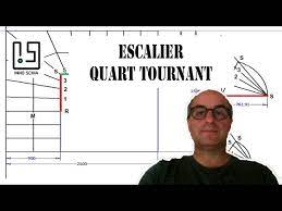 L'escalier quart tournant est très apprécié pour son faible encombrement. Comment Dessiner Un Escalier Balance Quart Tournant Balancement D Escalier Methode De La Herse Youtube
