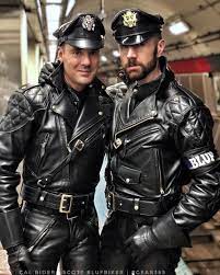 Cal Rider On Instagram Leather Officers Riding The Subway At Night Our Mission Is To Serve And Pr Leather Gear Mens Leather Jacket Biker Leather Jacket Men