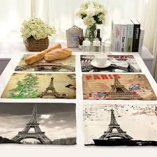 Cammitever Paris Eiffelturm Küche Tischsets Schüssel Pad