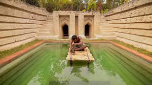Youtube is half the internet: How To Build Underground Temple Swimming Pool Underground House Bow And Arrow Bowfishing Youtube