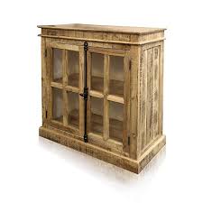 Mango Finish 2 Door Wooden Cabinet Kirklands