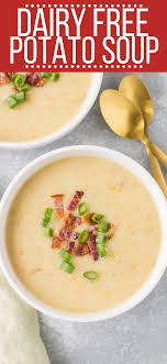 Healthy Potato Soup Recipe In 2020 Healthy Potato Soup Dairy Free Potato Soup Dairy Free Soup