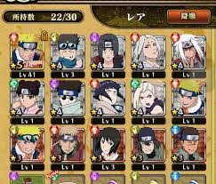 Tier List For Rerolling Naruto Blazing Gamea