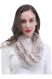 Lina & Lily Écharpe Tube Snood pour Femme en Fourrure Synthétique, Blanc et  Marron, 90 x 25 cm : Amazon.com.be: Mode