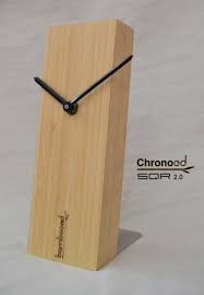 Bamboo Table Clock On Behance Bamboo Table Clock Table Clock