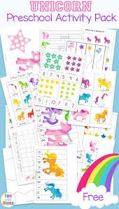 Color words handwriting worksheets available in color or coloring page format. Unicorn Preschool Activity Pack Fun With Mama