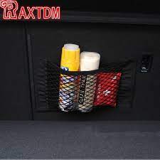 Car Styling Car Boot Cargo Net Magic Sticker Luggage Mesh Oganizer Bag For Audi A1 A3 A4 A5 A6 A7 A8 Q2 Q3 Q5 Q7 R8 Trunk Boxes Bag Storage