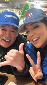 Let's go Dodgers! Thanks Art Vargas for taking me cruising around @dodgers  stadium in your 1962 Ford pick up truck. You've made your father in law  (also a die hard dodger fan)