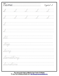 cursive handwriting practice