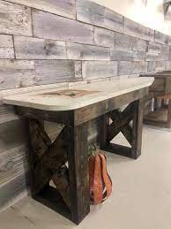 Wash and dry vinyl decals. Cute Laundry Room Or Mud Room Bench Rustic Recyclery Facebook