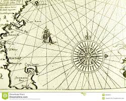 Antique Nautical Chart Map Map Compass Shipping Forecast