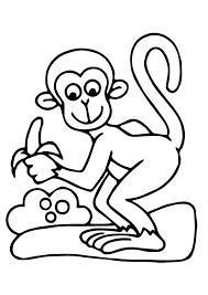 coloriage de singe a colorier pour enfants dessin facile galerie monkey coloring pages monkeys funny animal gratuit les