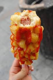 French Fry Hot Dog Dear God Looks So Good But Yet Again It Also Looks Like A Heart Attack On A Stick Food Fair Food Recipes Street Food
