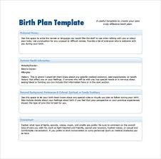 Pdf Birth Plan Template Free Example Of Birth Plan Template Birth Plan Template Simple Business Plan Template How To Plan