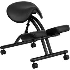 Sit Healthier Ergonomic Kneeling Chair With Black Saddle Seat Kneeling Chair Ergonomic Kneeling Chair Office Chair