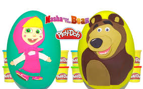 Masa Ile Koca Ayi Surpriz Yumurta Oyun Hamuru Masha And The Bear Surprise Egg Pepee Sasirti Daim Oyun Hamuru Yumurta Oyun