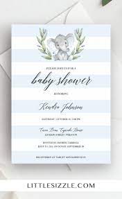 Elephant Baby Shower Ideas For Boy By Littlesizzle Blue Elephant Baby Shower Elephant Baby Shower Invitations Baby Shower Invitations Elephant Baby Shower Boy