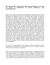Maybe you would like to learn more about one of these? Pdf Writing A Protest Letter On The Irregular Appointment Of Clerk Of Court Is Tantamount To Grave Misconduct And Insubordination Judge Eliza B Yu Academia Edu