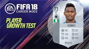 Former cameroon representative samuel eto'o (2000 olympic gold medalist), as well as dennis bergkamp. Fifa 18 Emmanuel Dennis Growth Test Youtube