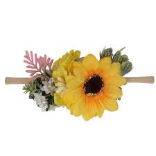 Baby Nylon Floral Headband Wine Red Flower Elastic Hair Bands For Baby Girls Oaoleer