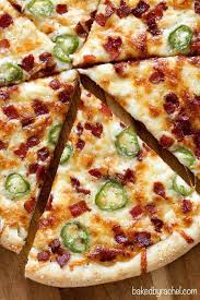 Thin Crust Jalapeno Popper Pizza Recipe From Rachel Baked By Rachel Healthy Pizza Recipes Perfect Pizza Pizza Recipes