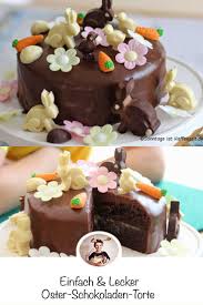 Der hase im kuchen beeindruckt jung und alt beim osterbrunch. Frohe Ostern Und Meine Oster Schokoladen Torte Schokoladen Torte Ostern Schokolade Schokoladen Kuchen