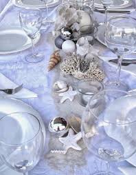 9 Festive Coastal Beach Christmas Holiday Table Decorating Ideas Holiday Table Decorations Beach Christmas Decorations Beach Christmas