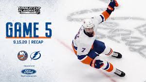 The islanders held on to win game 4, evening the series at two games apiece, when defenseman ryan pulock's diving stop in the closing seconds prevented the lightning from forcing overtime. Game 5 Notebook Isles Keep Season Alive With Double Ot Win
