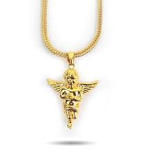 The Gold Gods Micro Angel Gold Necklace Zumiez Gold Chains For Men Gold Necklace Mens Chain Necklace