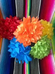 Cempasuchil or marigolds are an important symbol of dia you will need: Small 5 Mexican Paper Flowers For Your Fiesta Etsy Paper Flowers Mexican Paper Flowers Mexican Fiesta Decorations