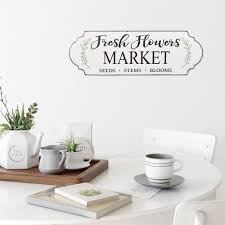 Pinnacle 12 In X 36 In Farmers Market Fresh Flowers Hand Painted Tin Enamel Wall Sign 1807 3861 The Home Depot Fresh Flower Market Tin Flowers Wall Signs