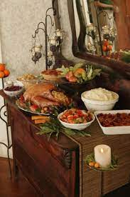 Set up a buffet on the kitchen island. Thanksgiving Table Decoration That Won T Break The Bank