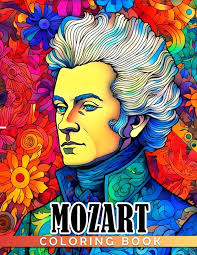 Mozart Coloring Book: Amazing Classical Music Composer Illustrations For  Fans To Color & Relax