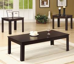 3 piece dining table set with cushioned chairs, espresso and brown. Occasional Table Sets 3 Piece Table Sets By Coaster Sam Levitz Furniture Coaster Occasional Table Sets Dealer