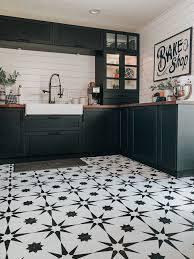 Kitchen Floor Makeover With Floor Pops Altair Tiles In 2020 Vintage Tiles Kitchen Kitchen Flooring Kitchen Floor Tile Patterns