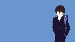 Oreki Houtarou Hyouka Minimalist Wallpaper Hyouka Minimalist Wallpaper Cute Anime Wallpaper