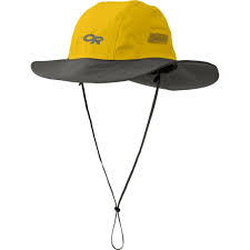 Outdoor Research Seattle Sombrero Rain Hat 498 Yellow Dark Grey Small Outdoor Research Rain Hat Hats For Big Heads