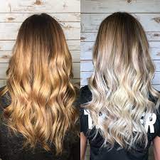 Before After Honey Blonde To Cool Ashy Blonde Hair Short Hair Balayage Light Curls