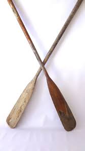 Vintage Wooden Oars Rowing Home Decor Lakeside Cottage Beach Ocean Row Boat Nautical Rustic Wooden Oars Lake Decor Oars